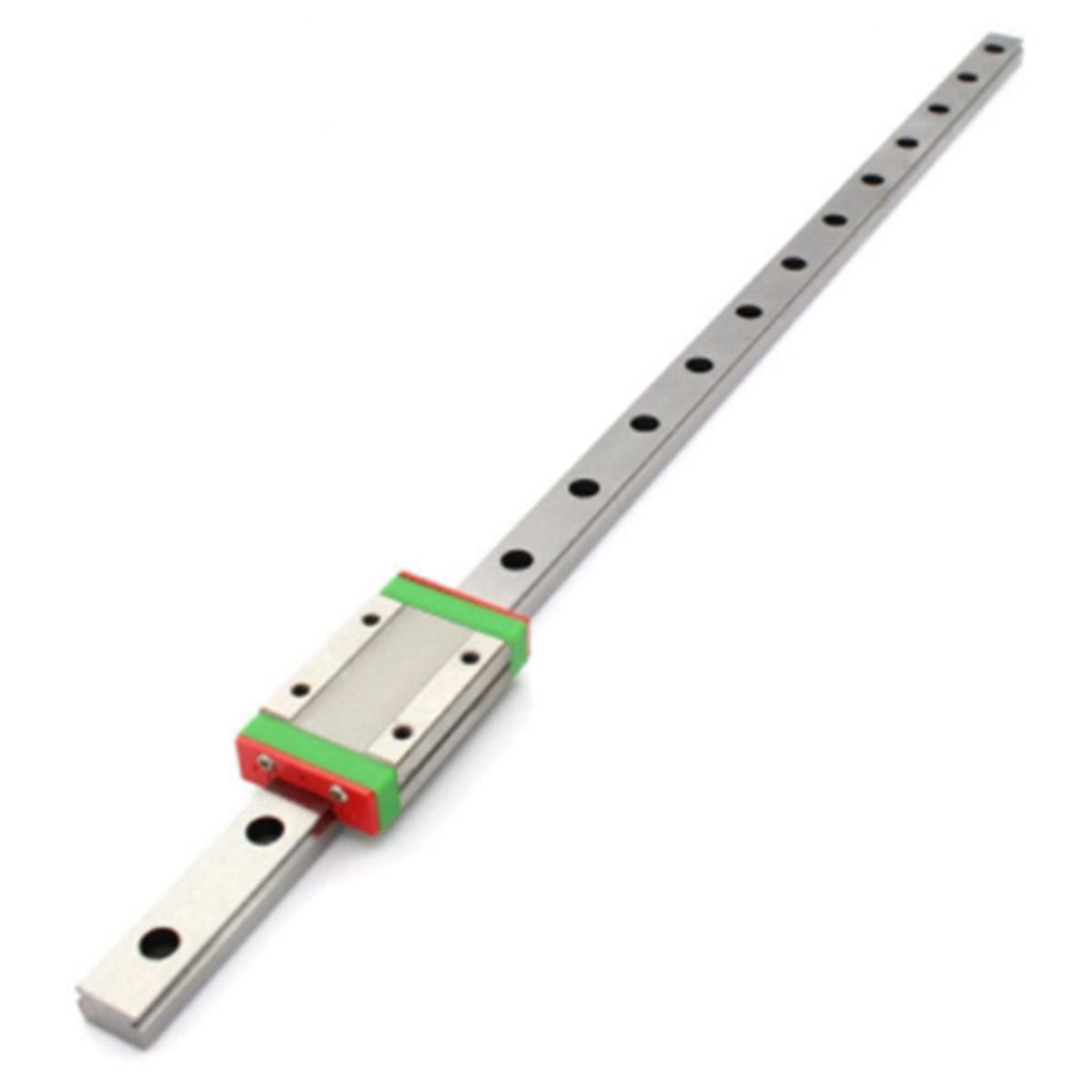 2Pcs 9mm Linear Guide Miniature Rail MGN9 400mm Linear Rail and 2 Pcs MGN9H Miniature Rail Slider