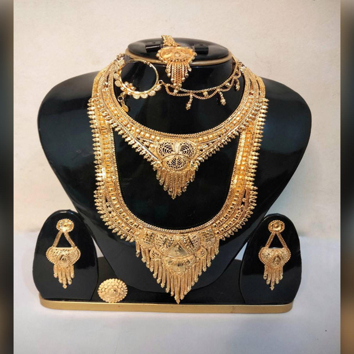 Gold Plated Wedding Jewelry Set Made in 