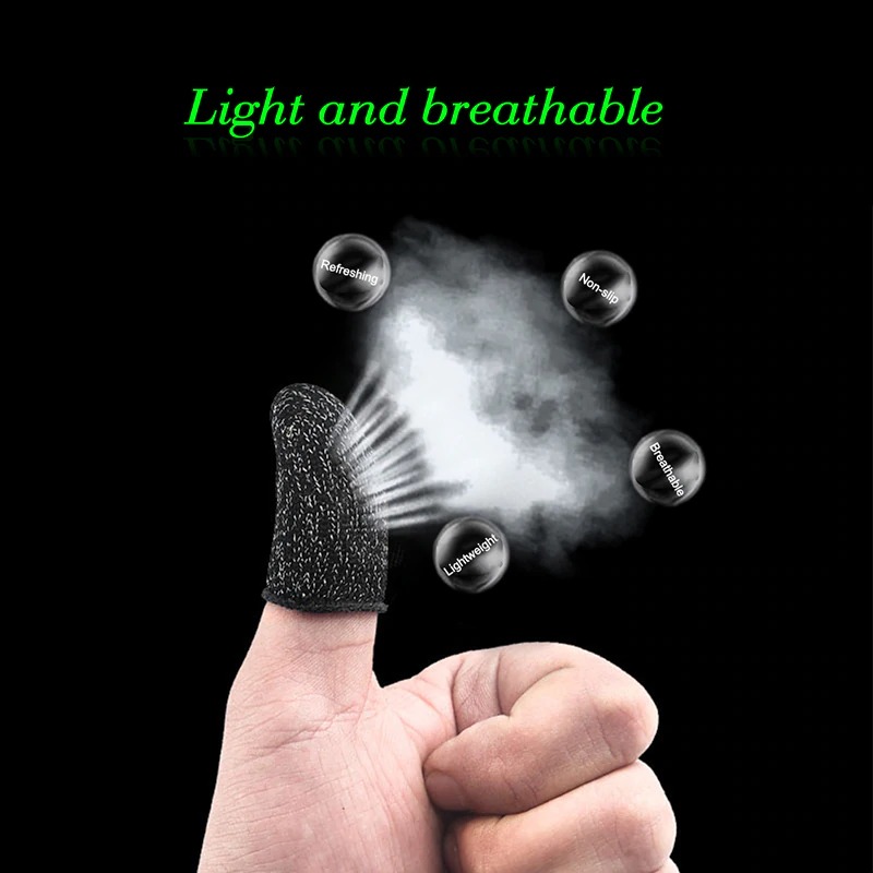5Pair/ 10 Pcs Gaming Finger Sleeve Game Controller Sweatproof Gloves Breathable Fingertips For Mobile Games Touch Screen Finger Cots Cove. 