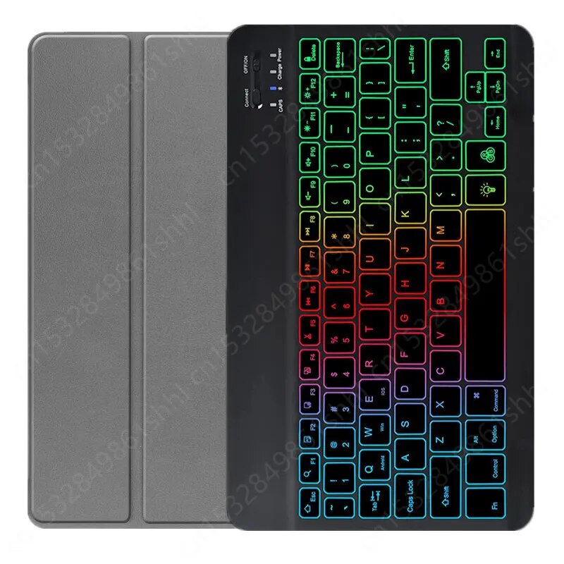 Rainbow Backlight Keyboard Case for Lenovo Tab M10 3rd Gen Tb328fu Tb328xu Case 10 1 Inch Russian Spanish Portuguese Keyboard. 