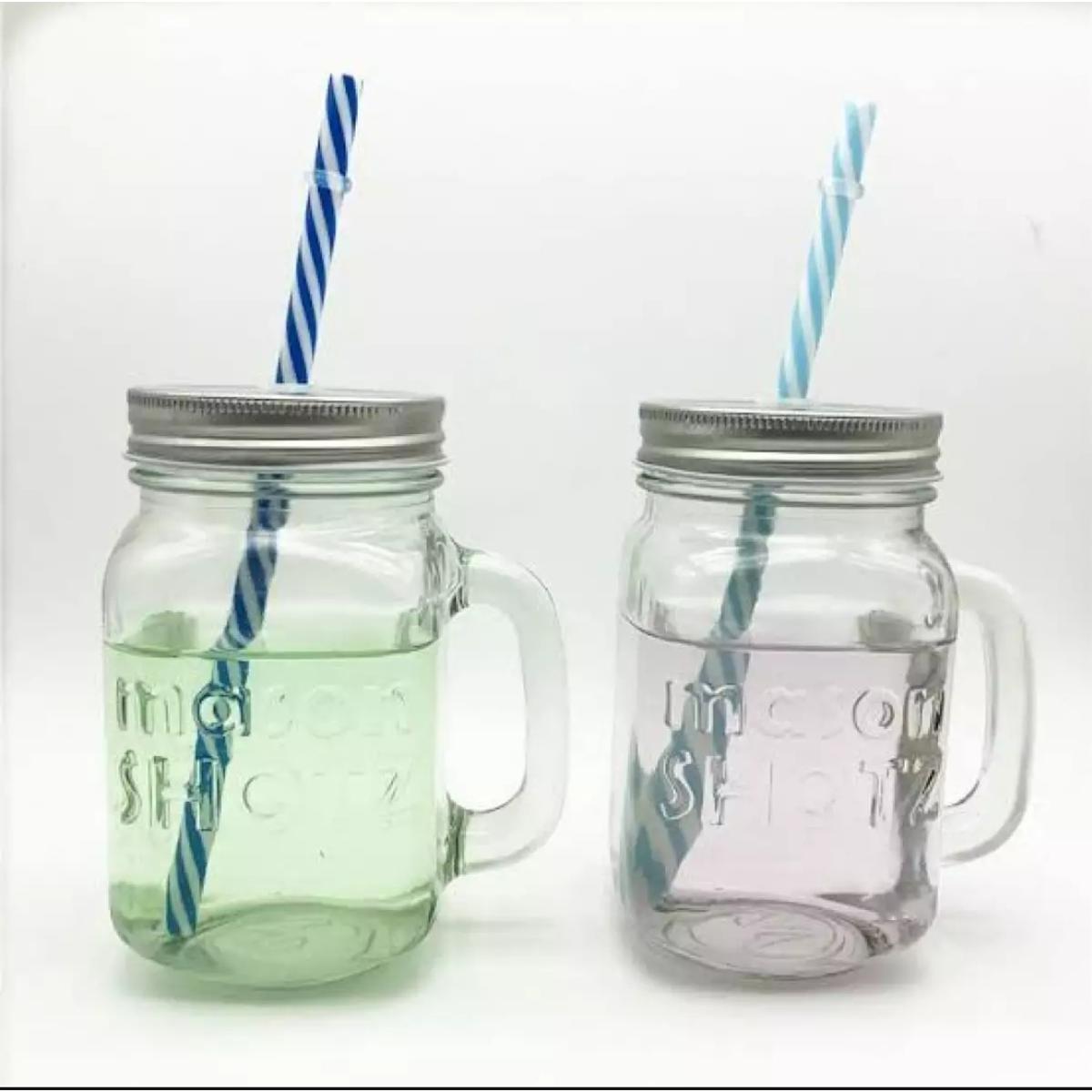 Mug / Juice Mug / Mason jar / Juice Jar / Mug with lid and straw BEST QUALITY - Coffee Mug - Coffee Mug