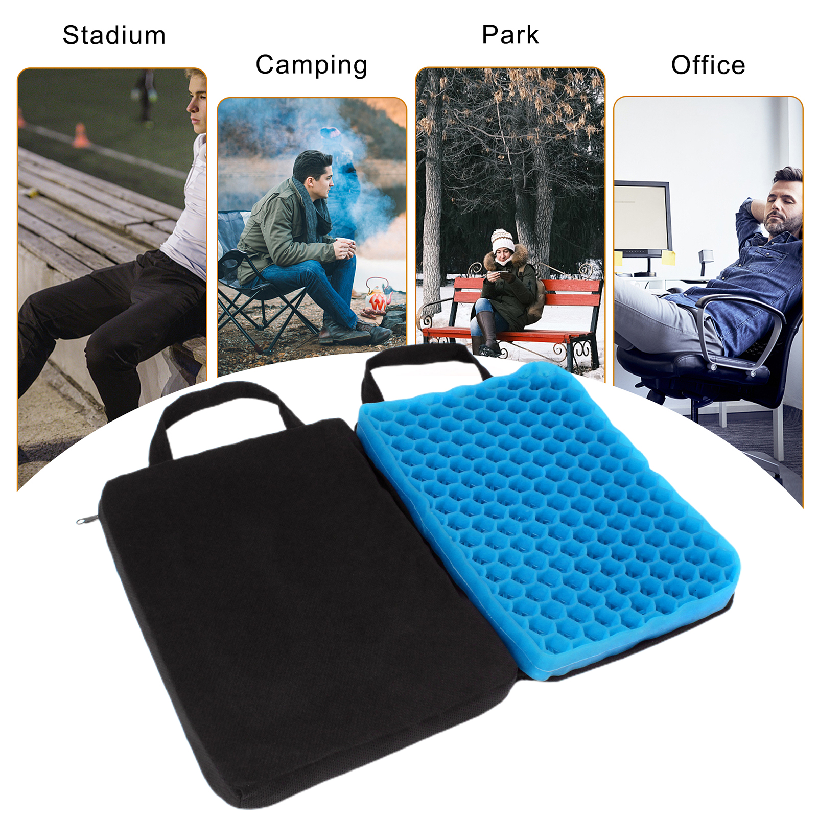 Quasar Travel Cushion for Airplanes Portable Gel Seat Cushion for Ultimate Comfort Ideal for Travel Stadium Camping More Ergonomic Design Foldable Breathable Buy Stadium Seat Cushion. 