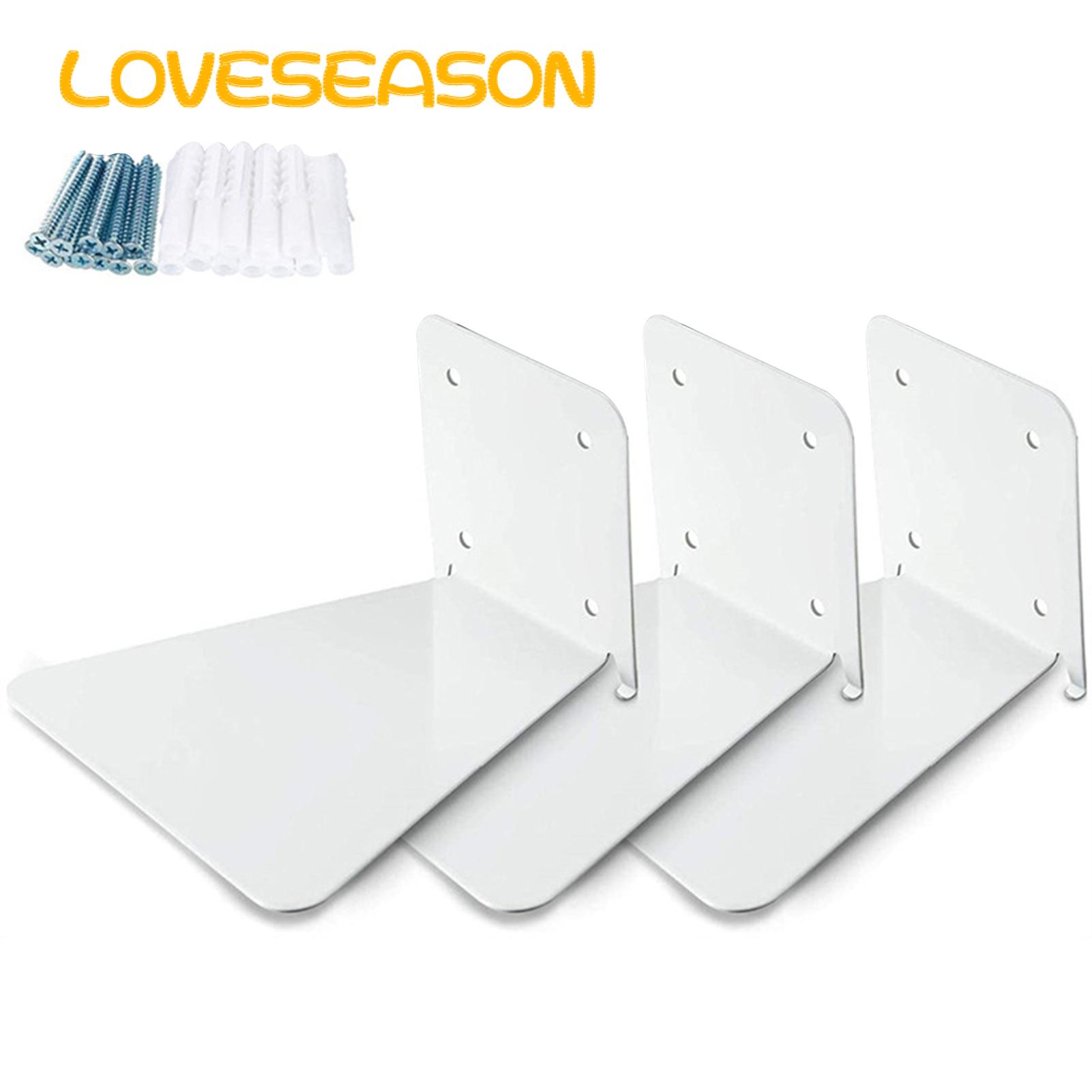 Iron Floating Bookshelf 3pcs Floating Bookshelves Invisible Wall Mounted Shelves for Small Spaces Floating Bookshelves for Awkward Walls. 