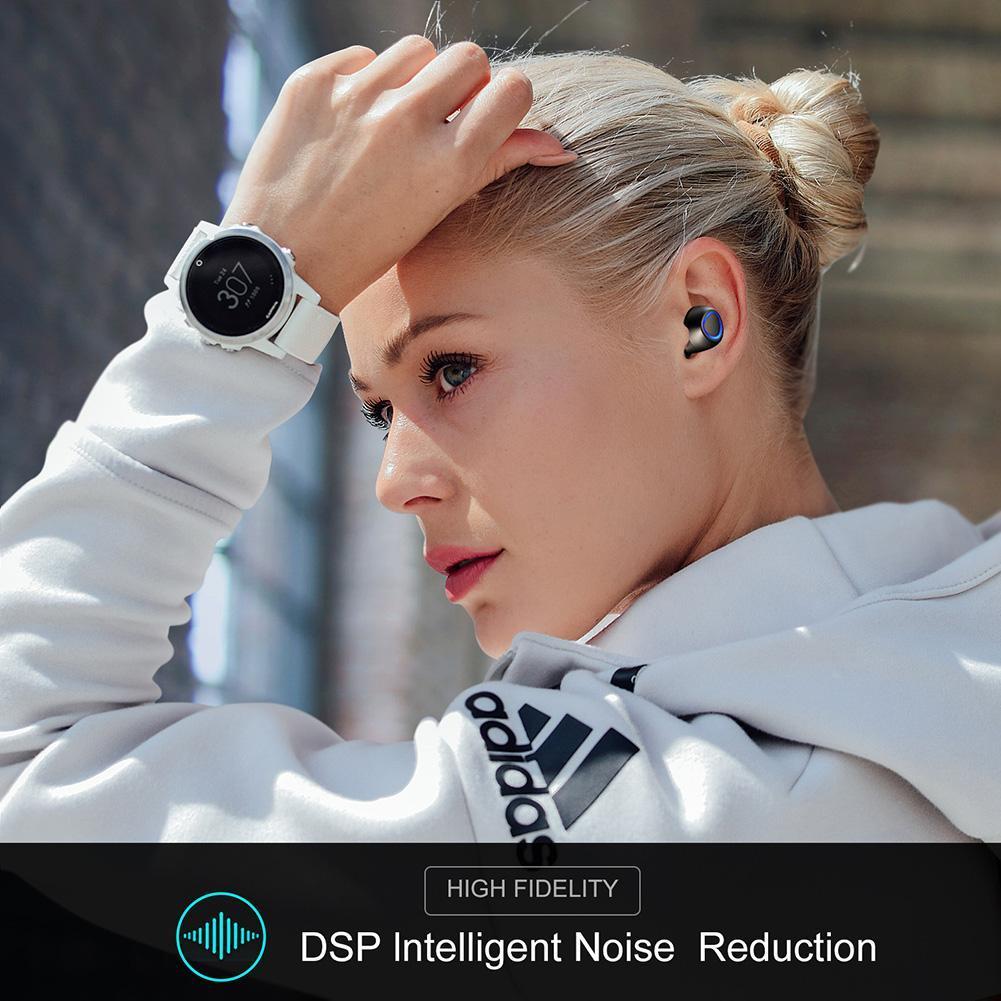 For IP010 PLUS Wireless Charging With Mobile Power Bluetooth Headset Bluetooth 5.0 Sports Wireless Binaural Earphone. 