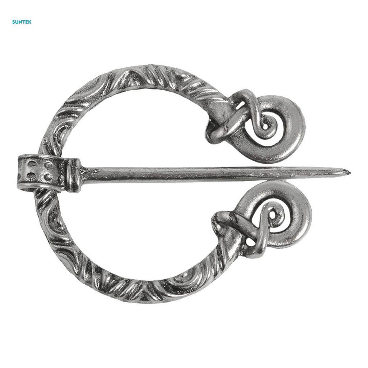 2x Buttons Badges Brooches Medieval Clasp Fibula Badge for Coat Sweater Jackets