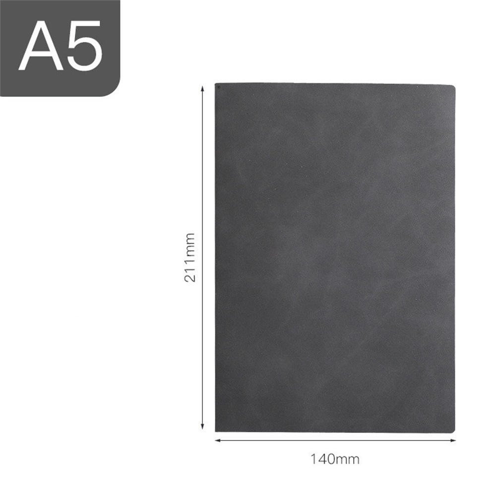 100 Pages Business Notebook Professional Premium Quality Hardcover A5 Notebook A5 Size PU Leather Exercise Book for Office Meetings Business Professionals Journaling -Taking Academic Use. 