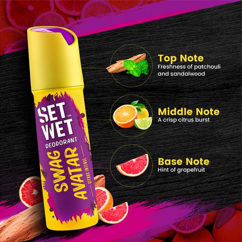 Buy Set Wet Deodorant Spray Perfume - Swag Avatar 150 ml Online at Best Price. of Rs 130 - bigbasket