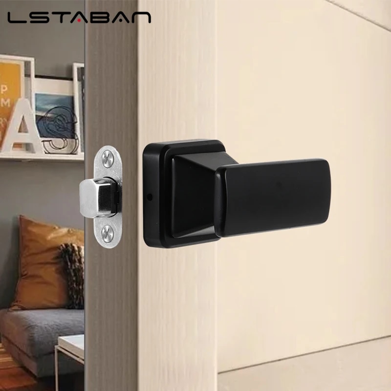 Hidden Door Lock Single Side Lock Secret Room Lock Spherical Single Side Hidden Lock With Key Double Side Invisible Door Lock. 
