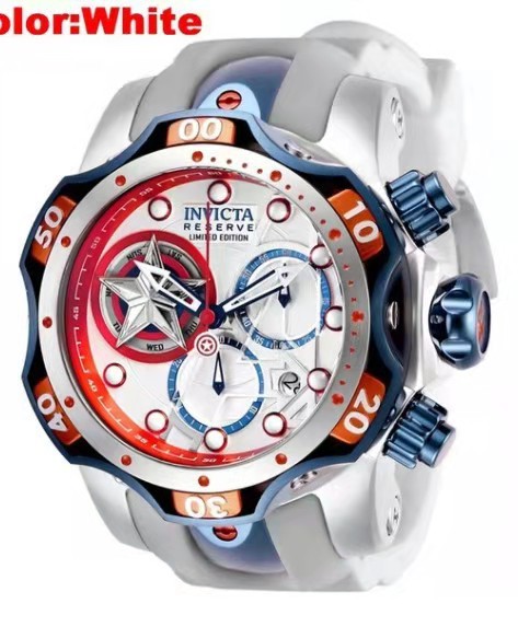 2023 foreign trade style Spider-Man Captain America Iron Man Yingfo it is the same large block men's watch. 