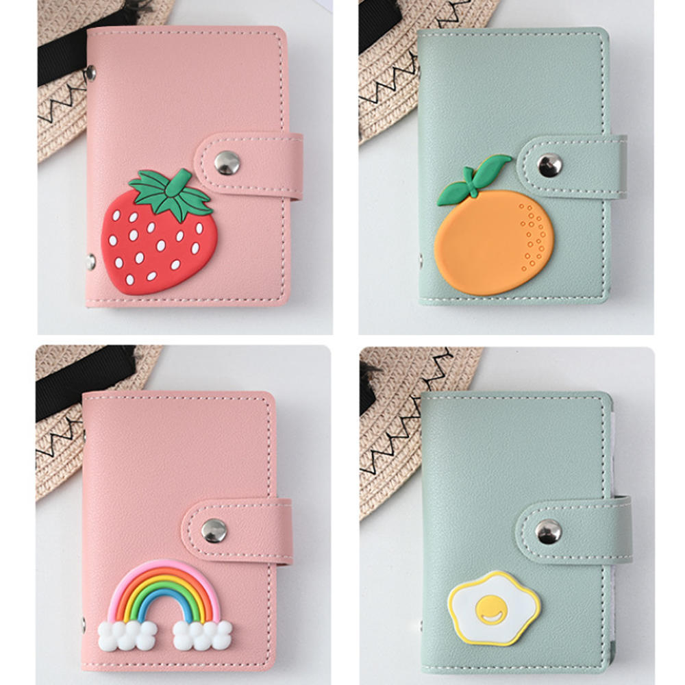 26 Bit Card Holder Card Holder Wallet PU Leather Wallet Cartoon Card Case 26 Bit Card Holder ID   Holder. 