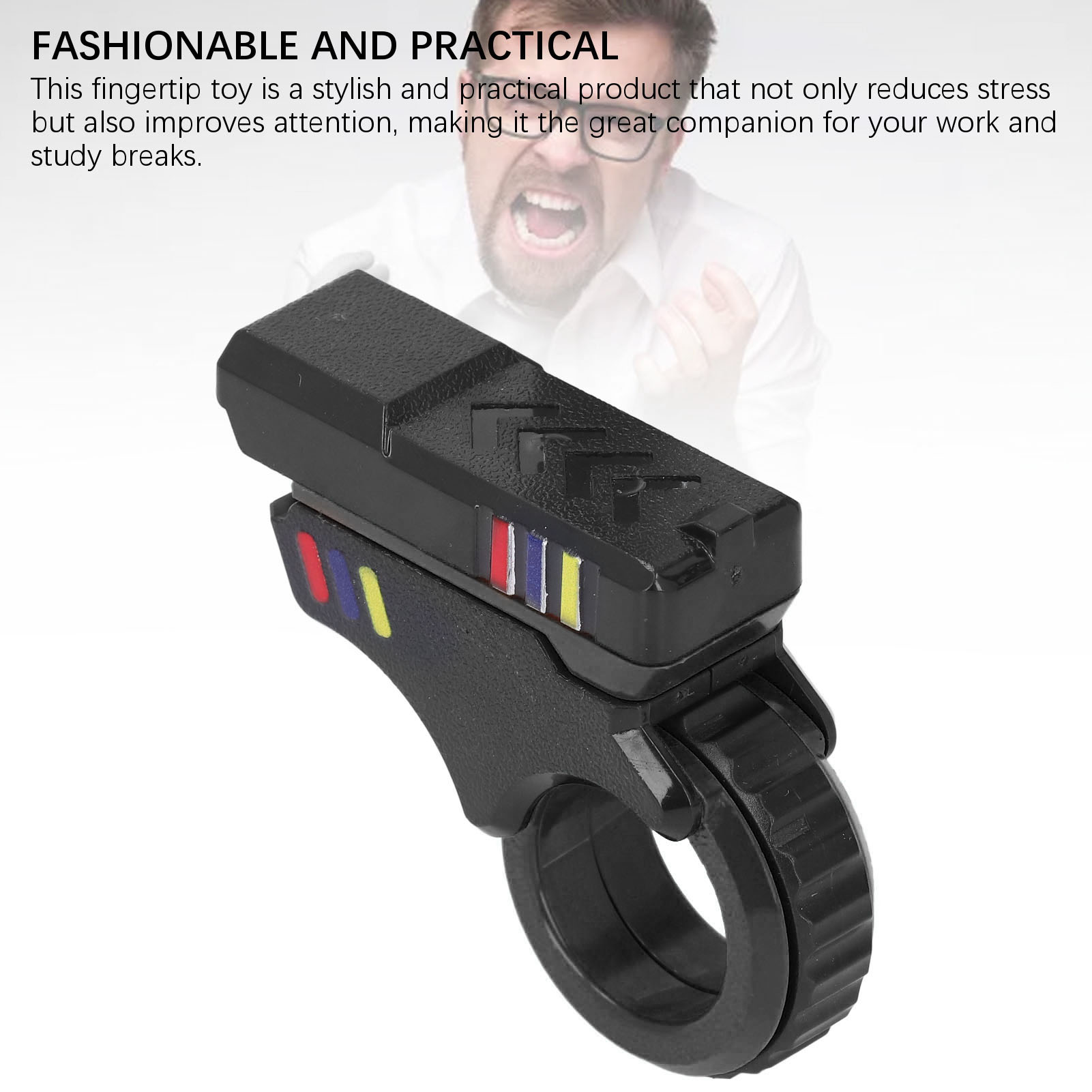 Fingertip Toy 3D Slider Fingertip Slider Toy Wear Resistant Magnetic Stress Relief Portable for ADHD ADD Autism. 