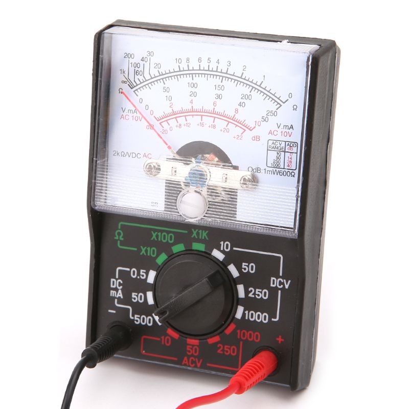 DC/1000V Voltmeter 250mA Ammeter 1K Resistance Meter Analog Multimeter Tool Dropship. 