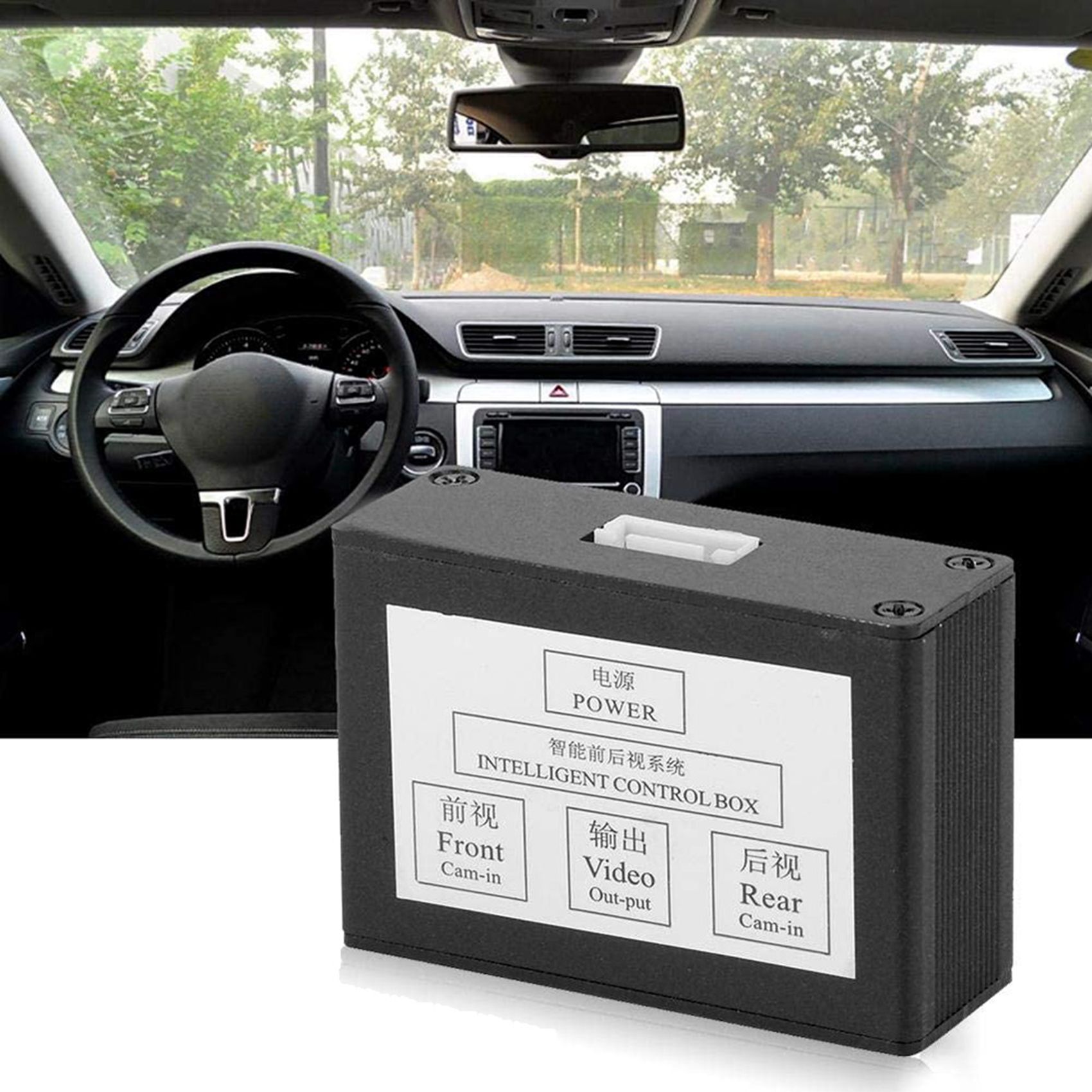 2X Car Front View Camera Switcher Parking Camera Converter Front Rear View Video Switch Channel Control Box. 