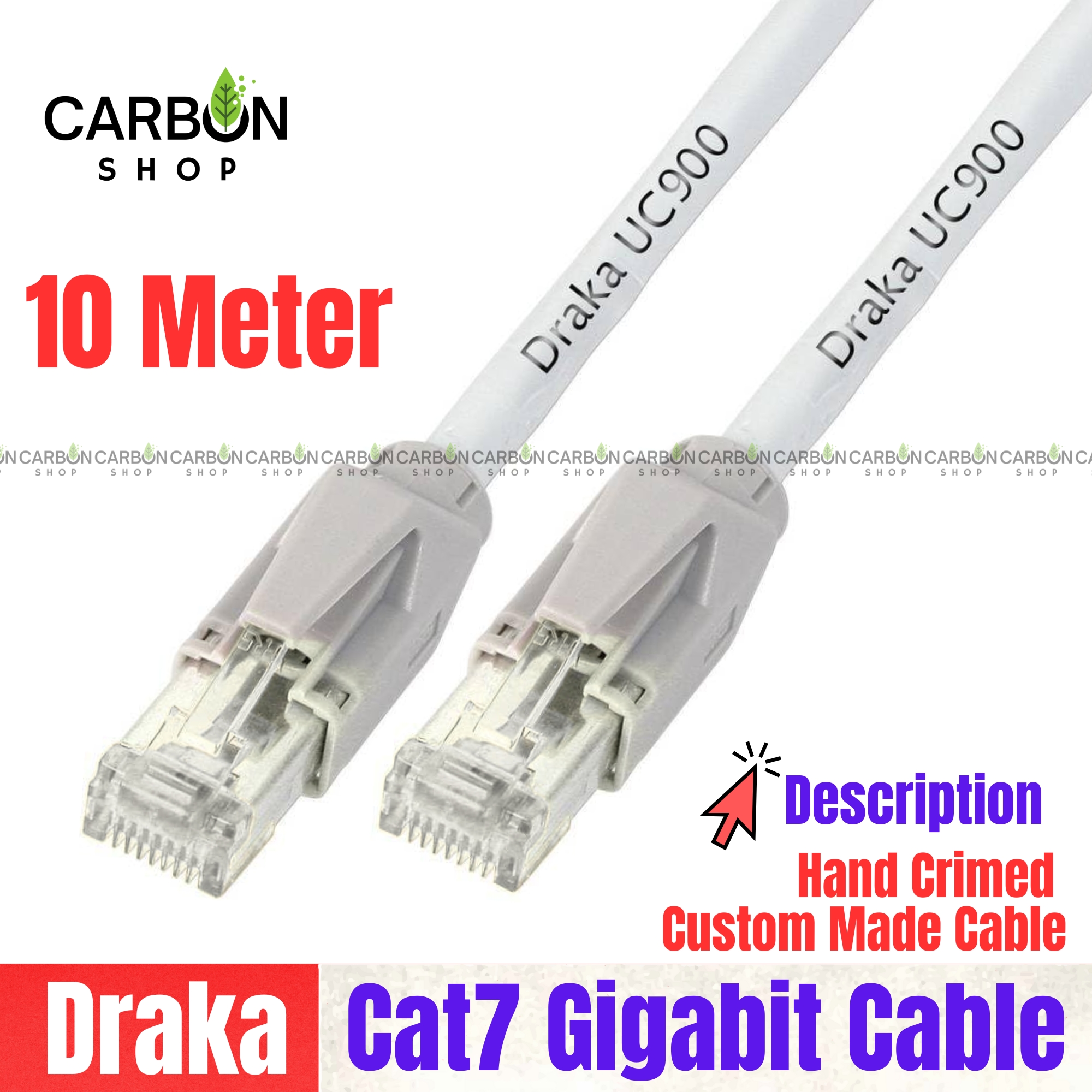 10 Meter Cat7 Ethernet Cable Lan Cable 10Gbps High Speed RJ45 Networking Ethernet Lan Network Cord Cable Lead Ready Cable - High-Speed Internet Connectivity With Cat 7 Cable For Router Modem Computer PC And Laptops PS3 PS4