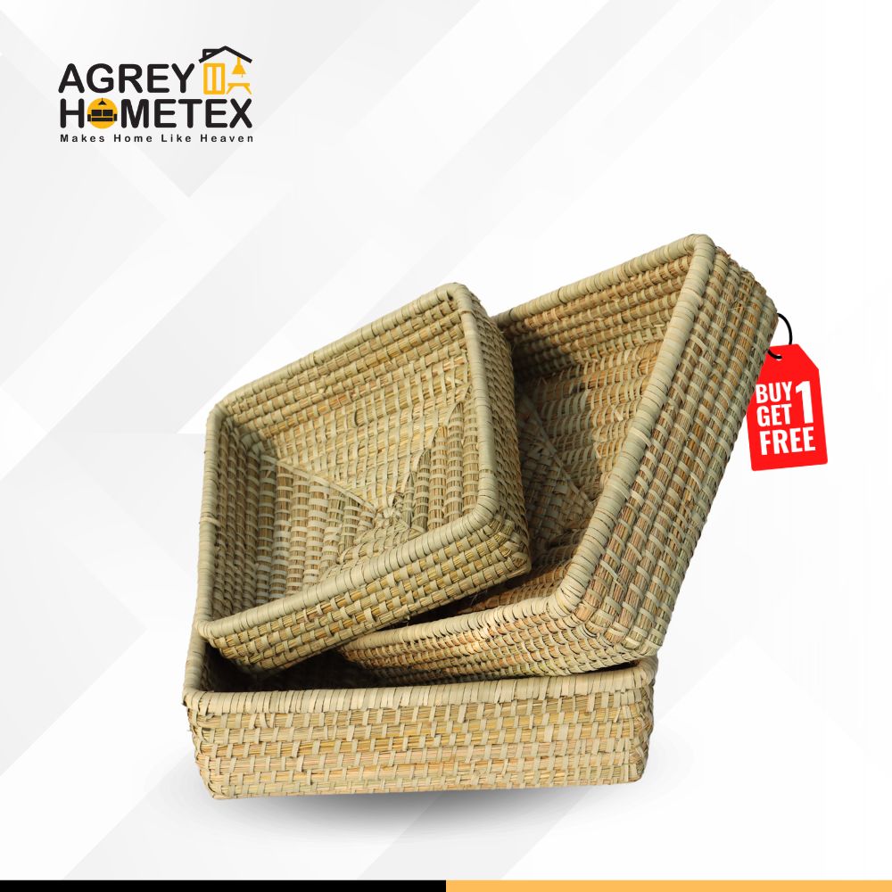 Buy 1 Get 1 Free, Multi-Purpose Square Basket, (16"x16"). 