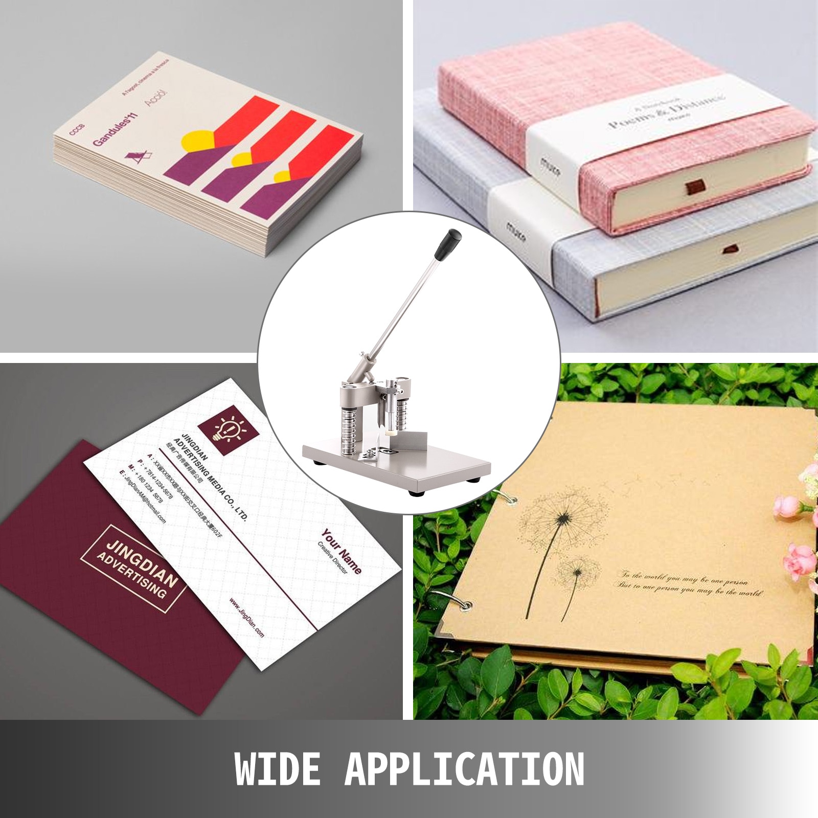 VEVOR Manual Corner Rounder Die Cutter With Paper-Pressing Device 30mm Cutting Height Heavy Duty for Printing Packaging Industry. 