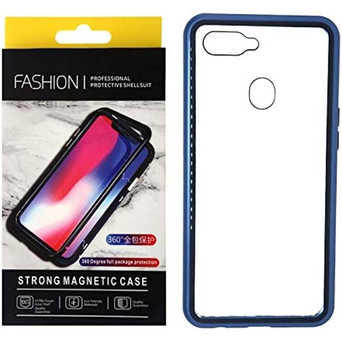 OnePlus 5T / 1+5T - 360 Degree Magnetic Adsorption Case Metal Frame Tempered Glass Back with Built-in Magnet Cover