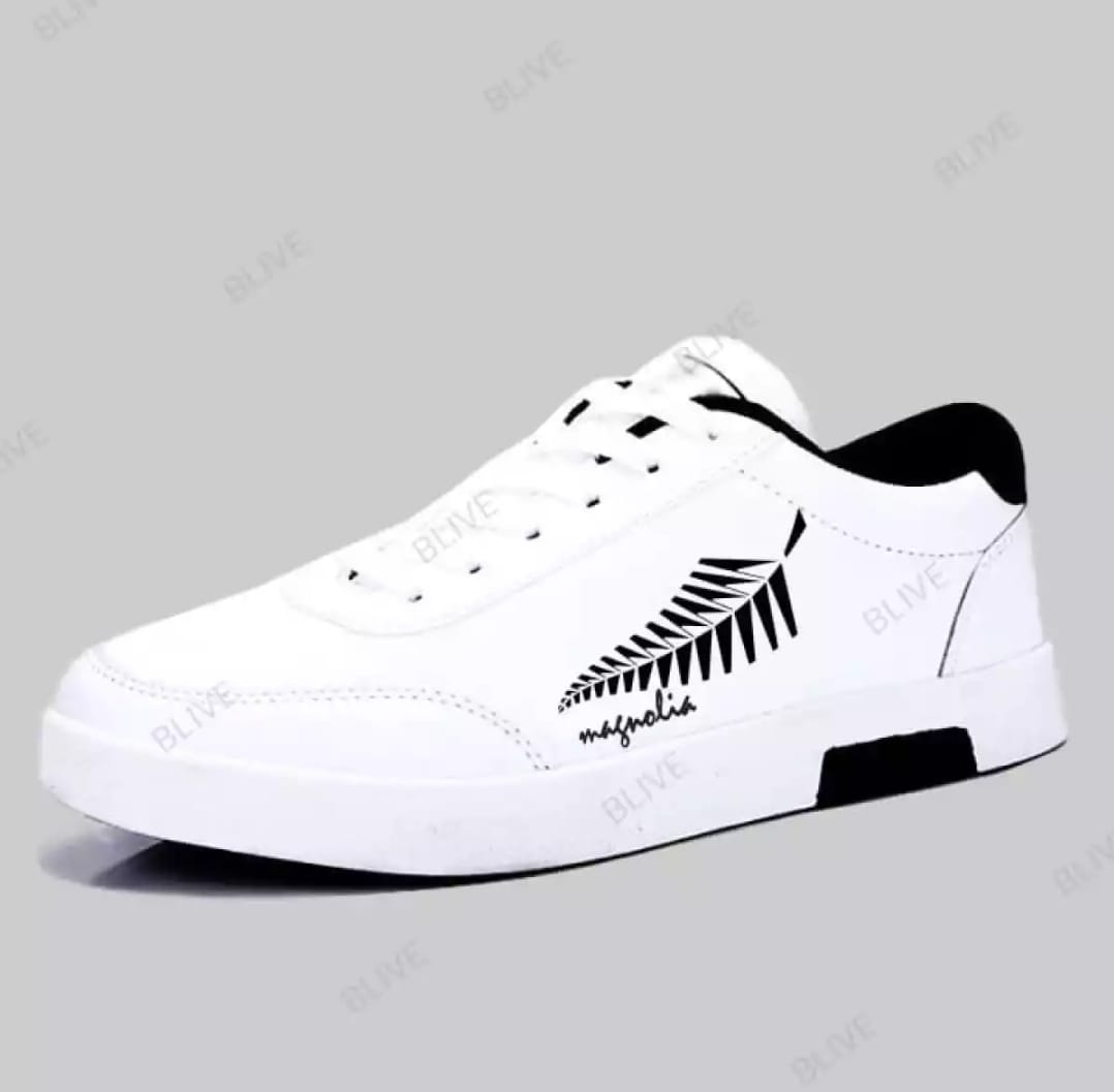 Running Sports Sneakers White Color Shoes Casual Lace-up Winter