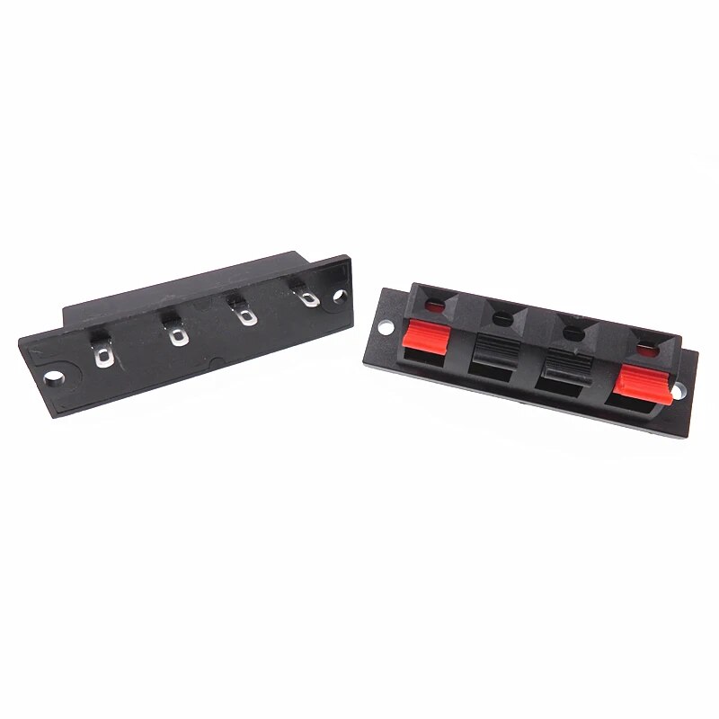 2pcs black Connector Terminal Audio Speaker Terminals Plug Socket Clip Audio Speaker Terminals Breadboard Clips. 