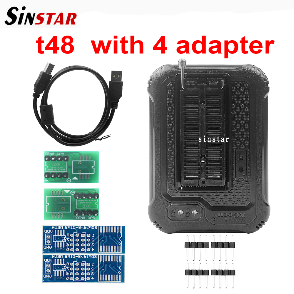 XGecu T48 (TL866-3G) Programmer Support 31000+ ICs for SPI/Nor/NAND Flash/EMMC BGA/TSOP/SOP/PLCC + 30 parts minghao. 