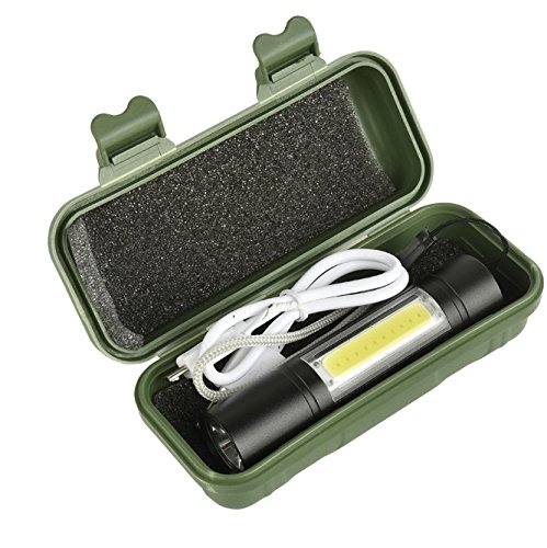 LED Light Emergence Rechargeable Mini and Pocket Torch Flash Light DP571 Torch Emergency Light  (Black). 
