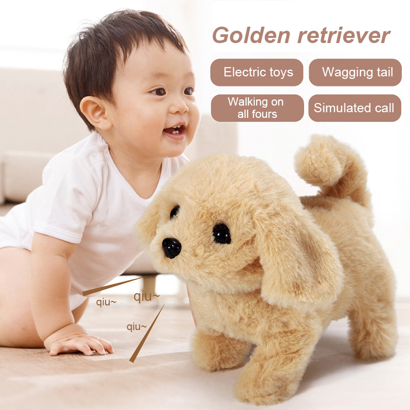 walking soft toy dog