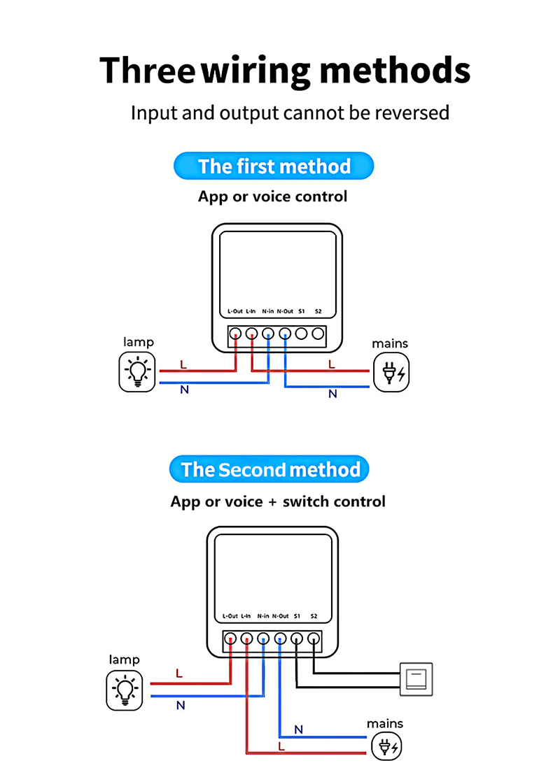 【Ready stock】16A MINI Wifi Smart Switch Supporte 2-way control Timer Wireless Switches Smart Home Automation Compatible with Tuya Alexa Google Home. 