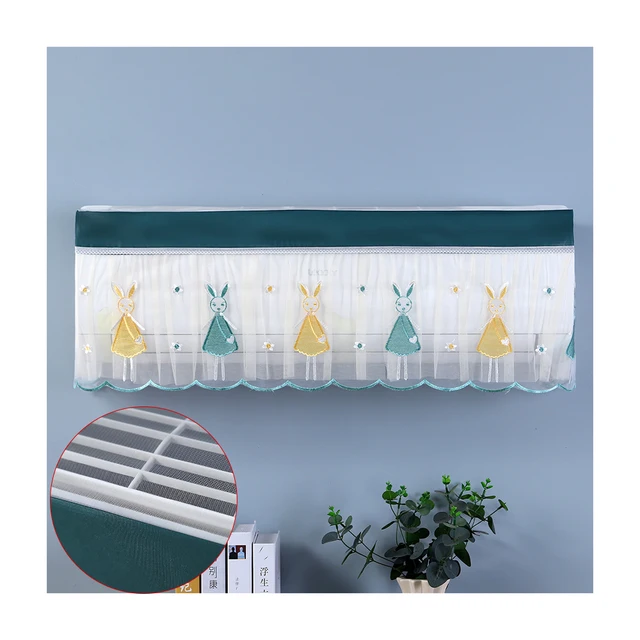 Dustproof AC Cover (1 ton & 1.5 Ton)- AC Protector Dust Cover/ AC Cover Indoor - AC Cover / Air Conditioner AC Cover Dustproof Practical Beautiful Design & Colorful Protective Cover/ Air Conditioner Cover, Printing Air Dustproof Cover