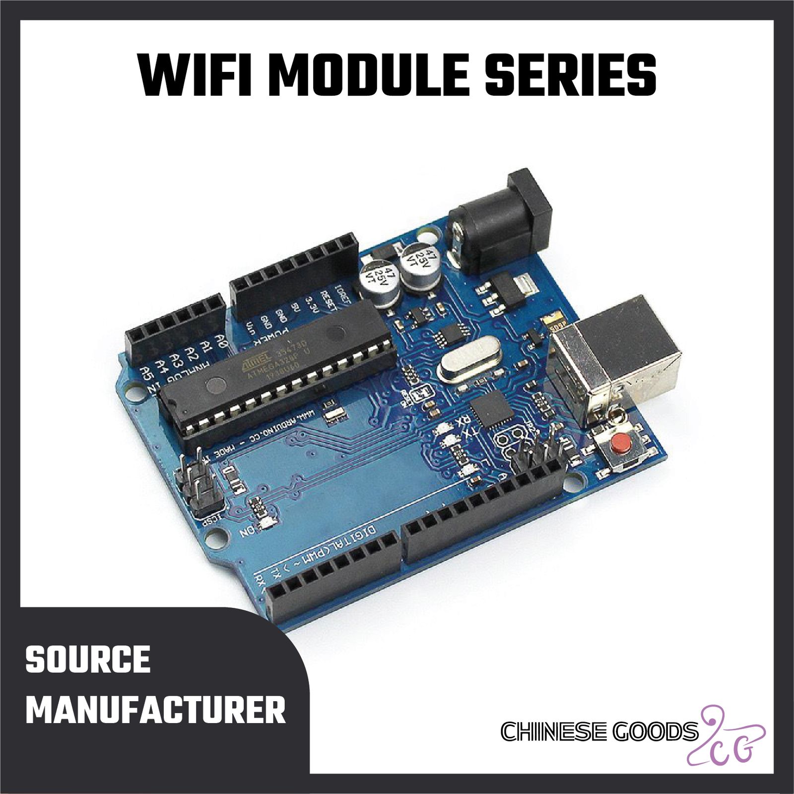 Arduino UNO R3 DIP development board ATmega16U2 and SMD board official version. 