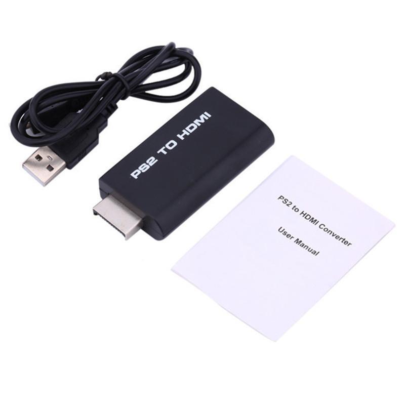 THGS HDV-G300 PS2 to HDMI 480i/480p/576i Audio Video Converter Adapter with 3.5mm Audio Output Supports All PS2 Display Modes. 