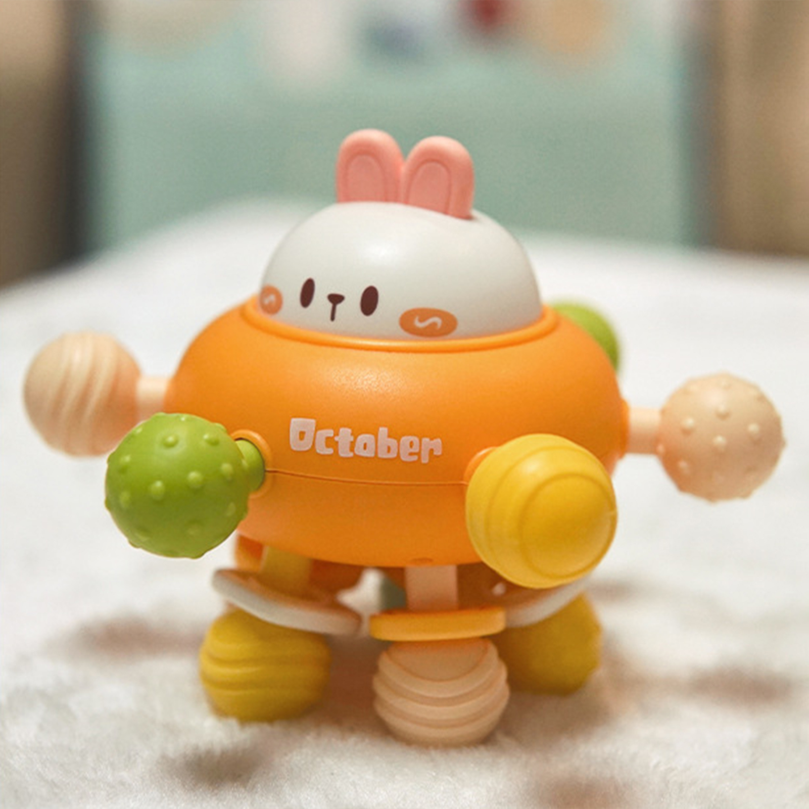 Vist Fox Child Ball Toy Multifunctional Soft Teether Sensory Training Toy