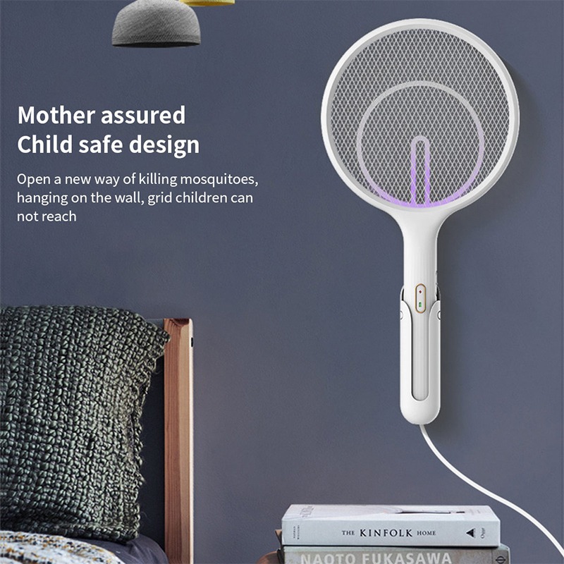 Qualitell 2in1 Rechargeable Electric Mosquito Racket with UV light Mosquito Killer. 