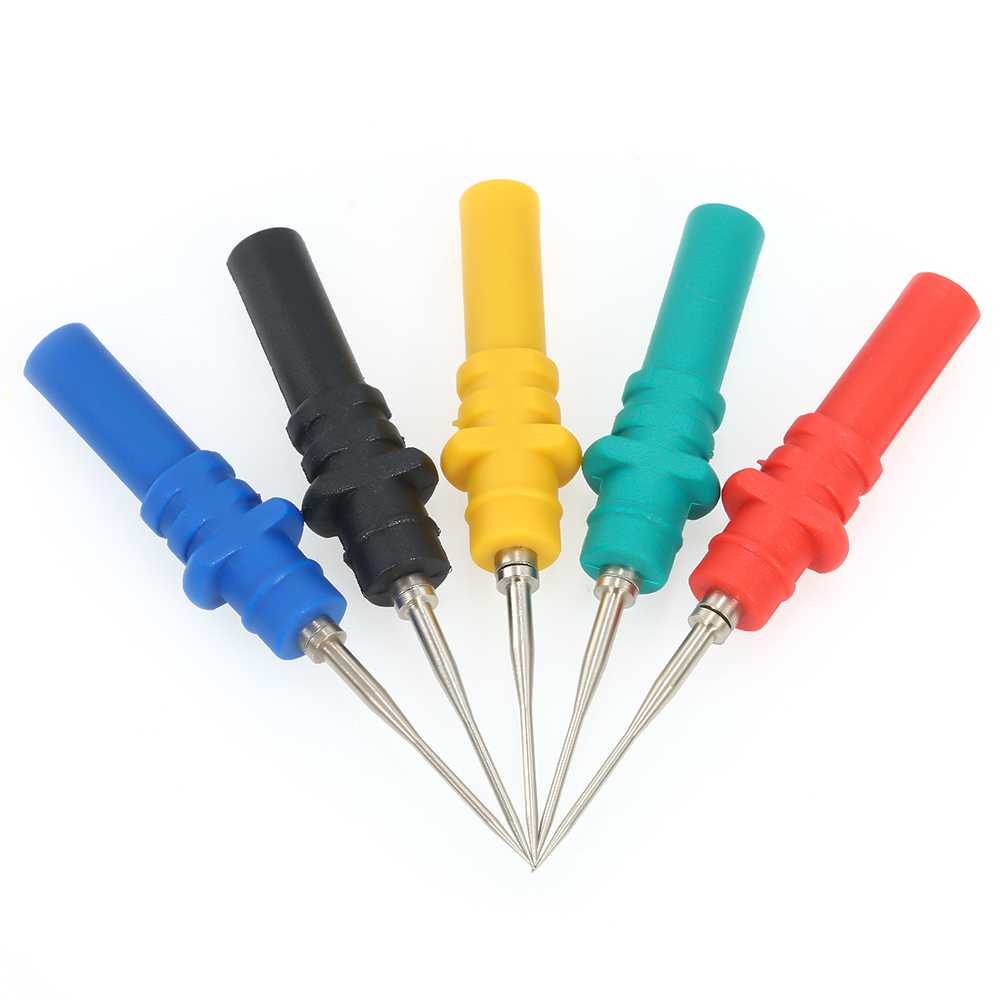 5pcs Oscilloscope Probe Pins Set Upgraded Version HT307 Automotive Test Accessories Back Pinning Probes Handheld Oscilloscope Probe Needle Oscilloscope Accessories. 