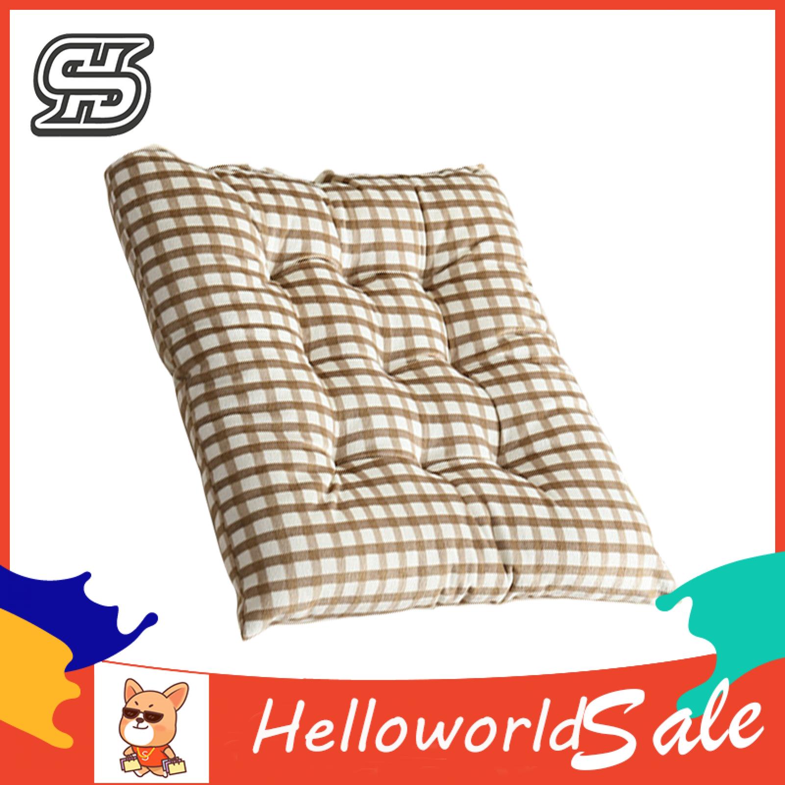 HelloWorld Chair Cushion with Straps Relieve Fatigue Seat Pillow