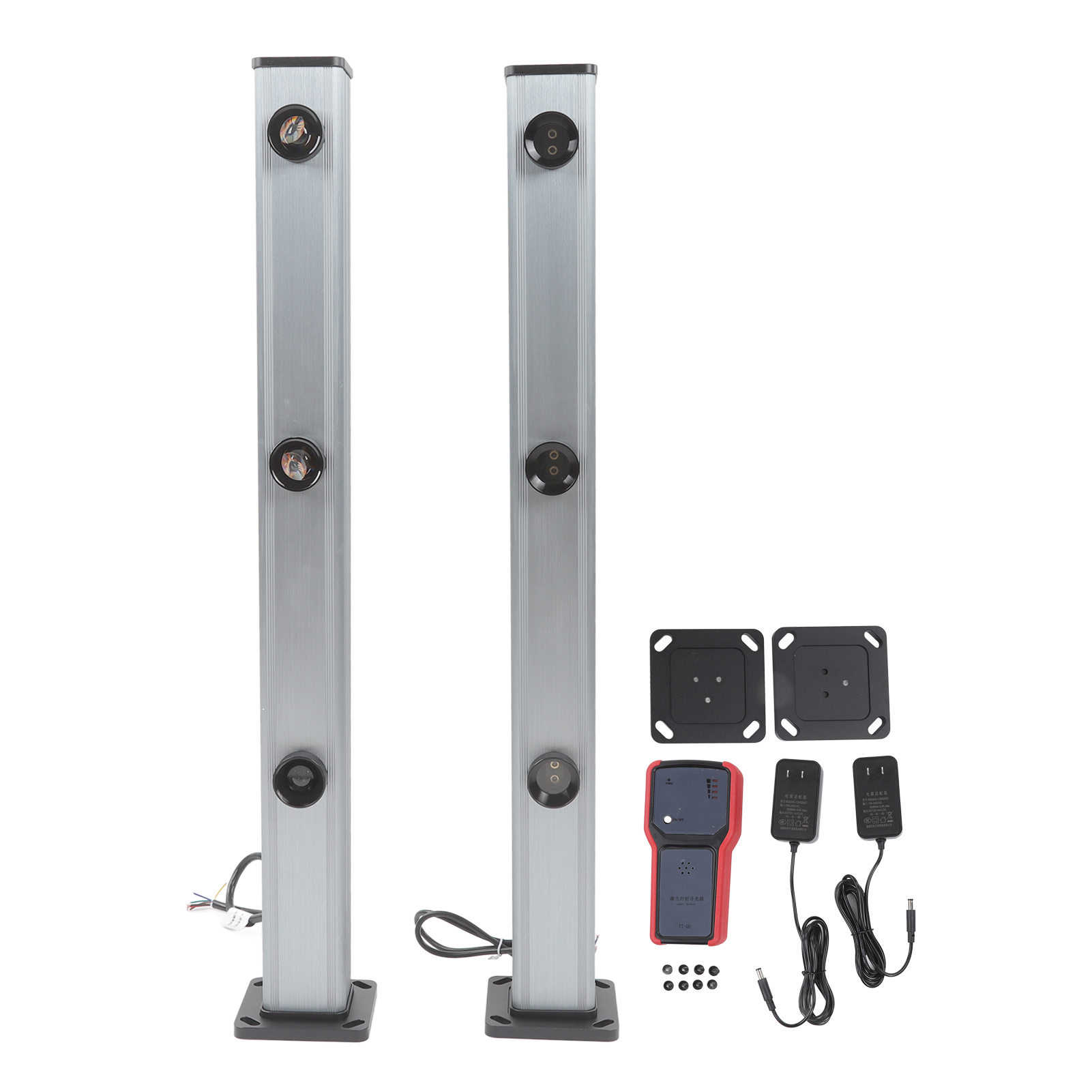 Laser Intruder Alarm System Three Beam Detector Alarm Sensor Home Gate Guard Security System US 100‑240V. 