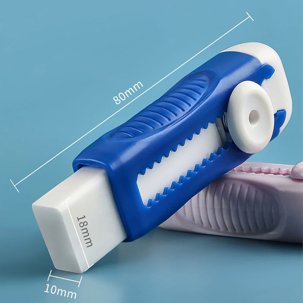 Useful Mini Portable Push And Pull The Eraser Morandi Creative Retractable Replacement Core Eraser For Drawing Writing Exams School Stationery Supplies 1Pcs. 