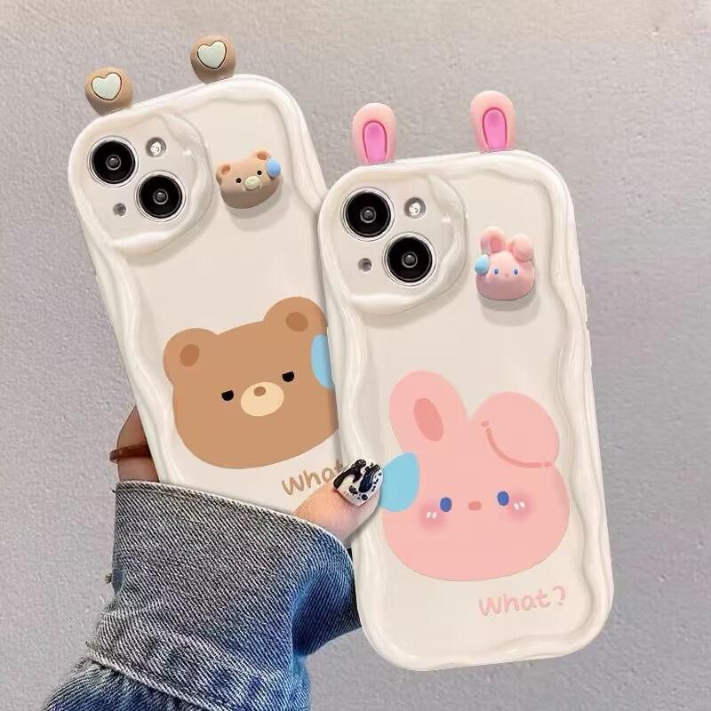 3D Ugly Frog Eyes Phone Cases for Xiaomi Redmi Note 13 Pro 12 8 11 10 9 12 Pro Plus 12S 13C 12C 10C 9C 9A A2 A3 Wavy Case Cover. 