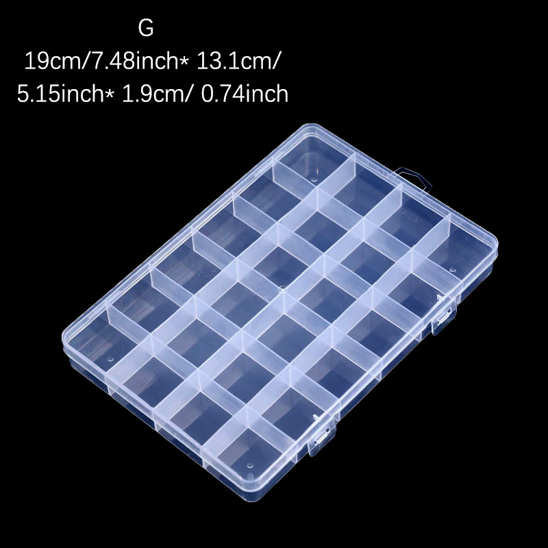 Nail Art Storage Box Different size Organizer For Nail Powder Sequins Rhinestones Charms Multi-Functions Nail Box 7 Styles. 