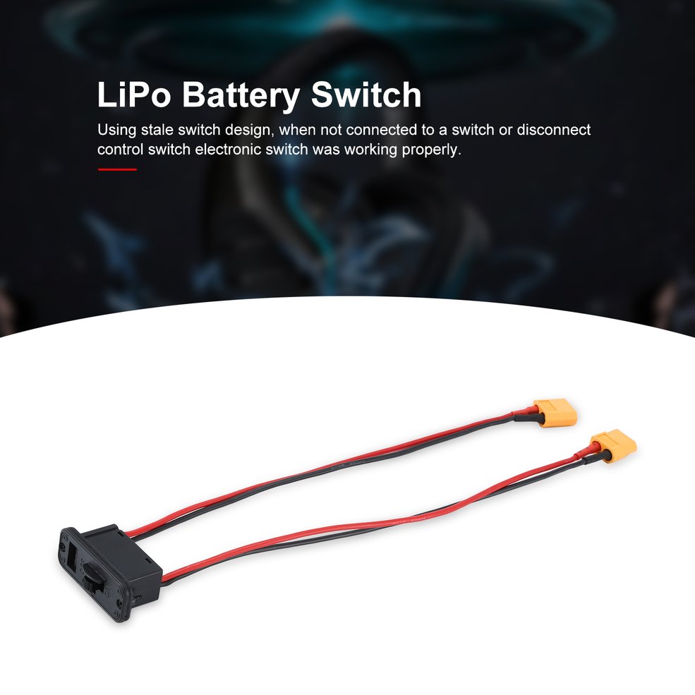 Large Current Electronic Lipo batterry Switch With XT60 PlugRC Model Set - Multicolor. 