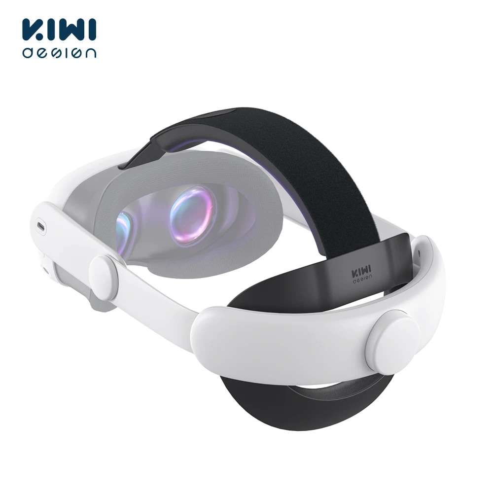 KIWI design Comfort Adjustable Head Strap Compatible with Quest 3 Elite Strap Replacement for Enhanced Support VR Accessories