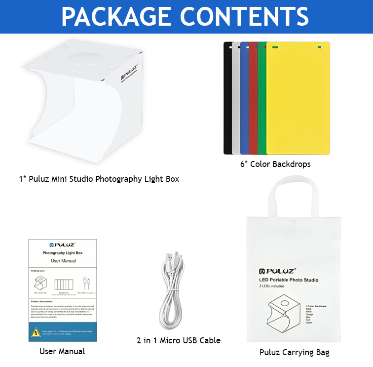Product Photography Box Mini Studio Tent Photo Shoot Light Box Canon Nikon DSLR Camera Accessories Portable Product Photography Box Bangladesh BD. 
