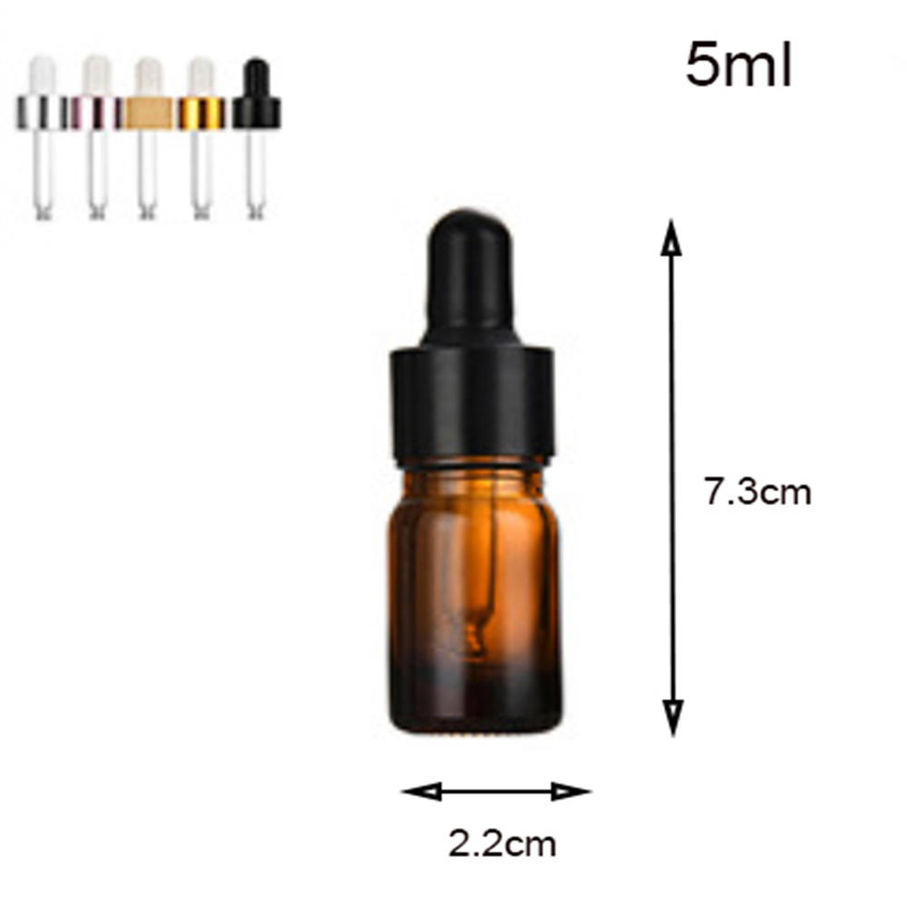 Liquid Brown Drop Bottles Aromatherapy Bottle With Dropper Empty Essential Oil Bottles Aromatherapy Liquid Bottles Refillable Brown Glass Bottles. 