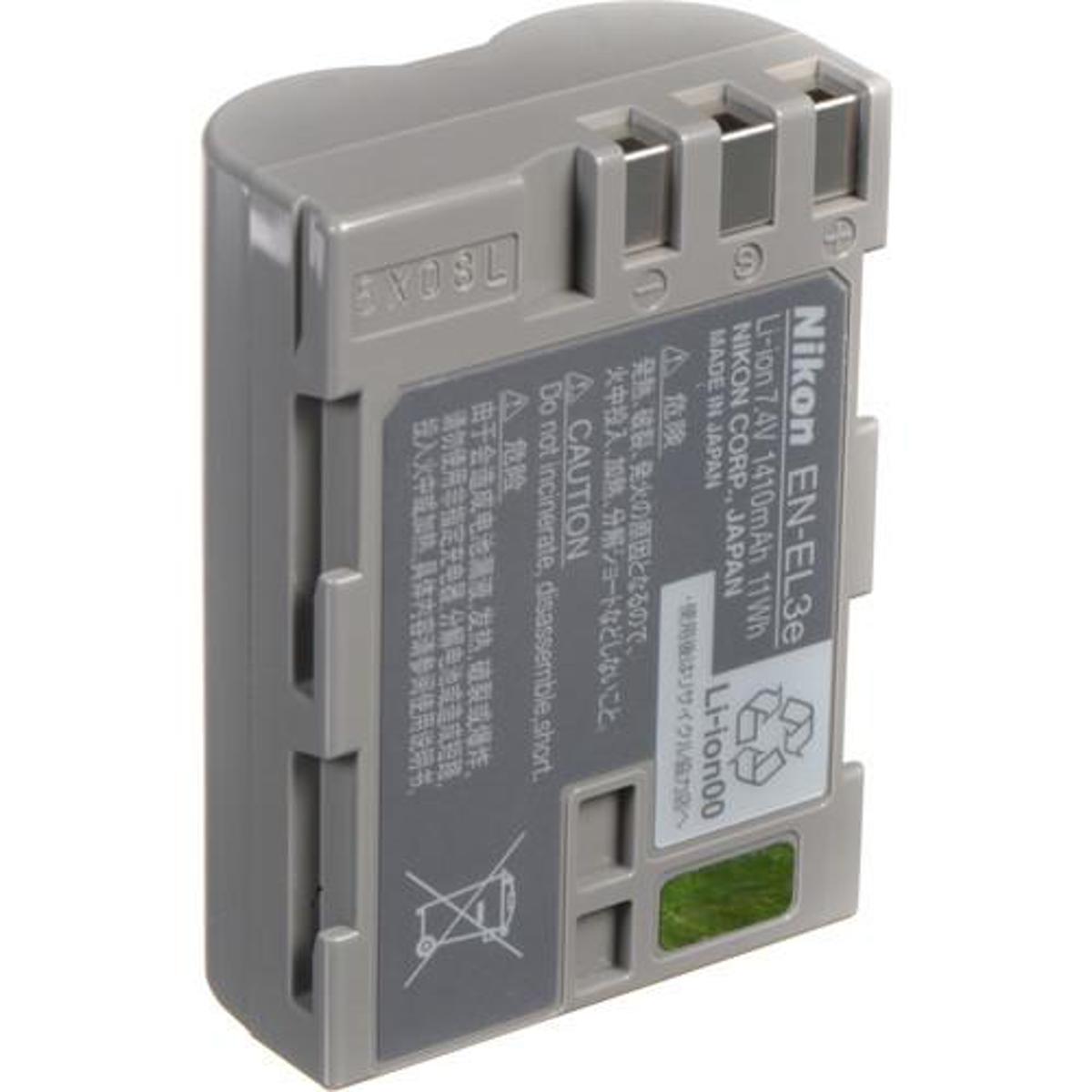 Nikon EN-EL3e Rechargeable Lithium-Ion Battery (1410mAh)