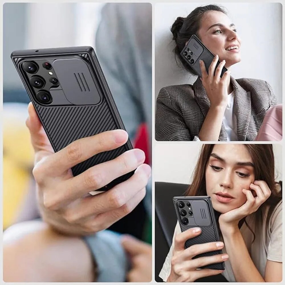 Magsafe Case For Samsung Galaxy S24 Ultra Nillkin CamShield Pro Magnetic Case For Samsung S24 Slide Camera Case For Galaxy S24+. 