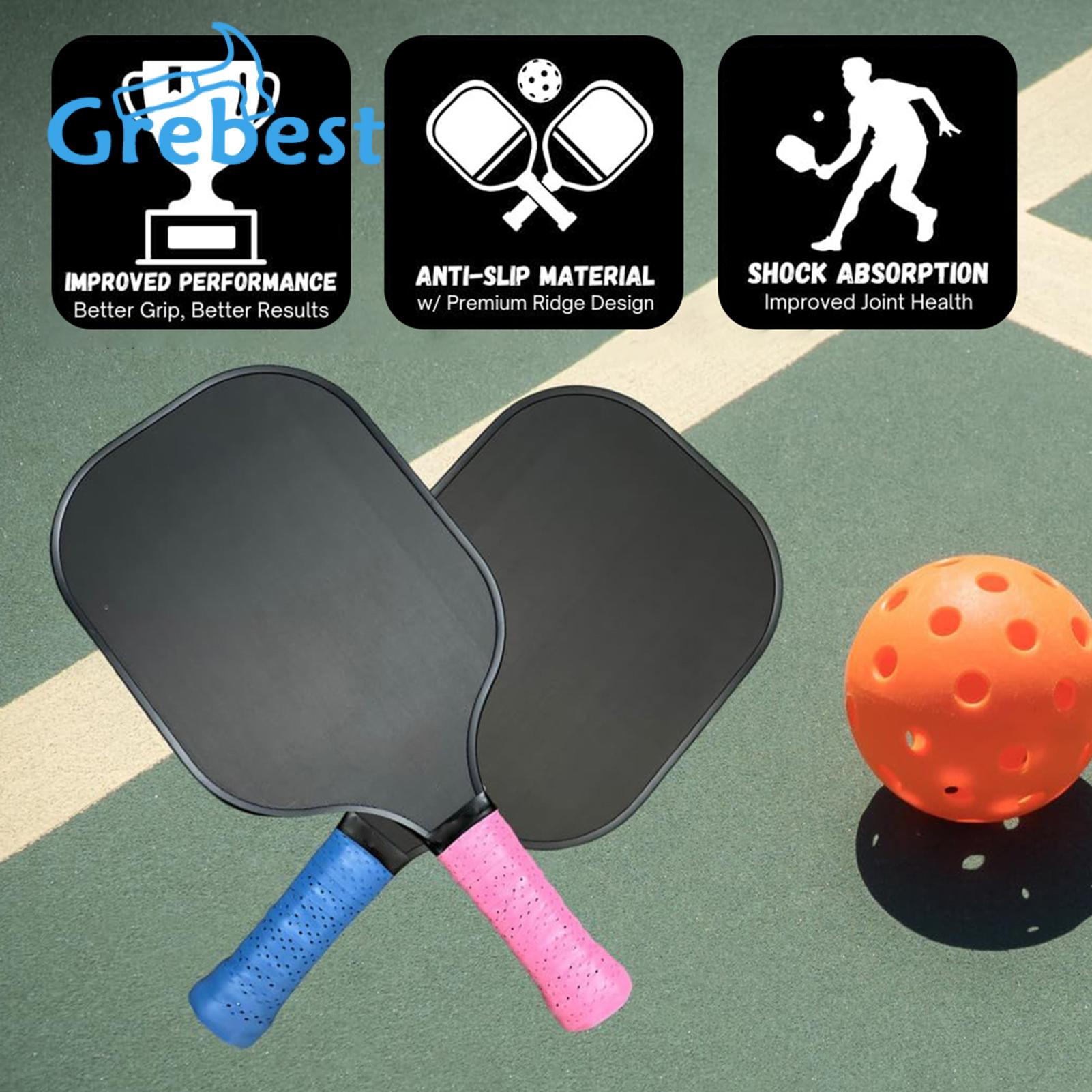 Grip for Pickleball Rackets 2pcs Pickleball Paddle Grip Tape Faux Leather Overgrip Wrap for Racket Non-slip Moisture Wicking Accessories Pickleball Paddle Grip Set. 