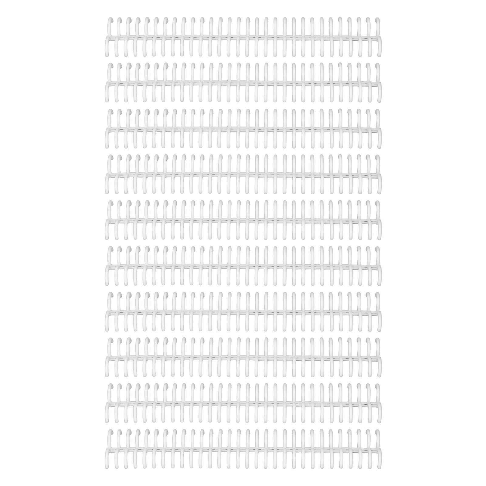 Comb Binding Spines Easy To Adding 30 Ring Plastic Binder Combs 10Pcs for Documents. 