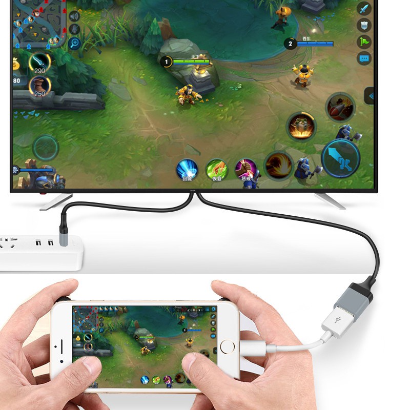 converter 1M HDMI Phone To TV Adapter Cable Universal Android Phone Micro USB Type C EZCast Connect. 