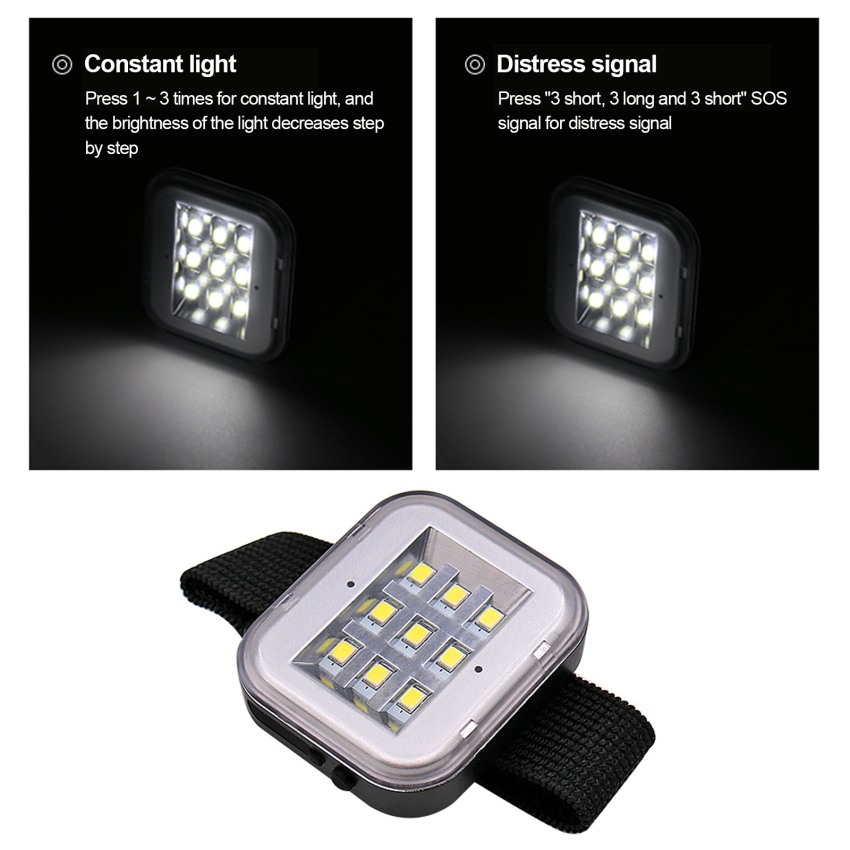 Running Light, Reflective Safety Light For Runners, USB Rechargeable LED Light, Clip On Running Lights With Runners And Joggers For Camping, Hiking, Running, Jogging, Outdoor Adventure. 