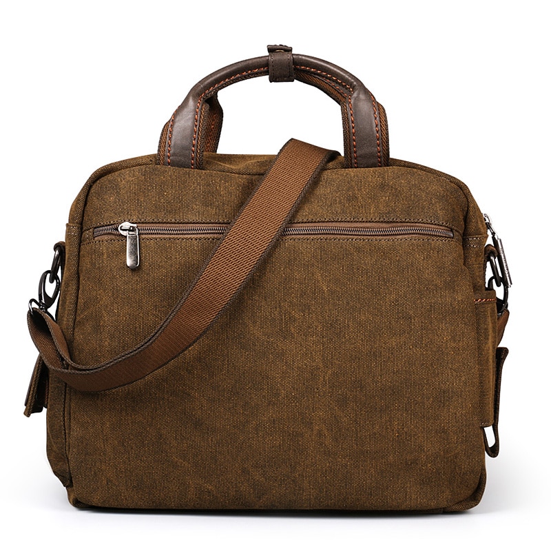 2022 Ruil Retro Canvas Messenger Bags Multifunction Men Shoulder Briefcase Leisure Travel Handbag Toolkit Vintage Package mallet. 