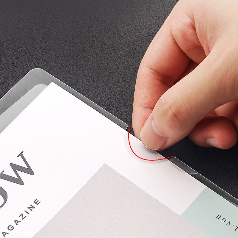 Licao 10 Pcs/Set A4 Clear Folder, Transparent L-Shape File, L-Type Plastic Folder, Document Folders Office School Student. 